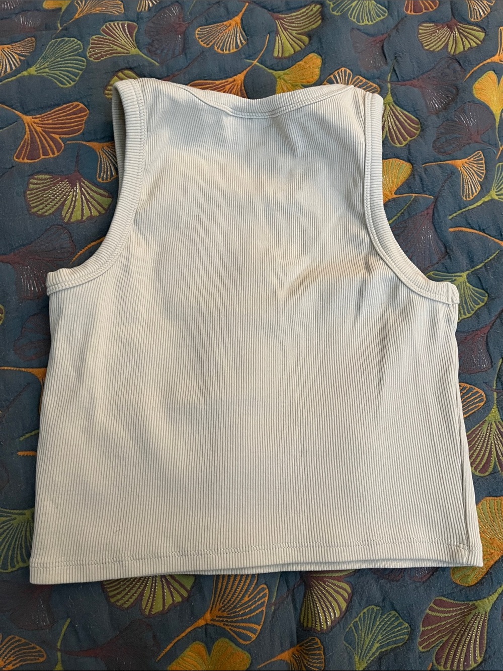Cream Ribbed Tank Top - Picture 3 of 3